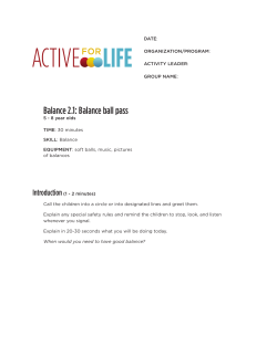Balance 2.1: Balance ball pass