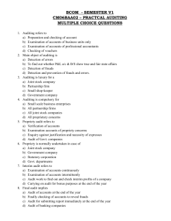semester v1 cm06baa02 &ndash; practcal auditing