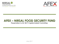 CMC-1-2017 AFEX Update