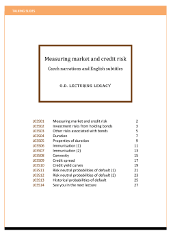 Measuring market and credit risk