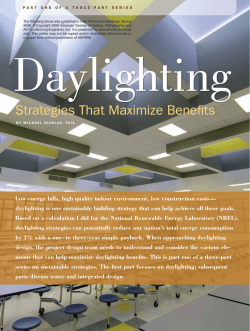 Daylighting Strategies that Maximize Benefits