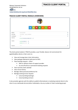 traccs client portal - Adamas Corporate Solutions