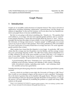 Graph Theory 1 Introduction