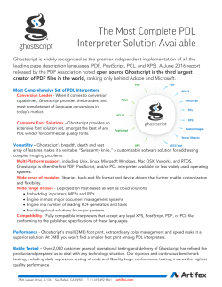 The Most Complete PDL Interpreter Solution