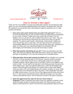 How to choose a lake agent