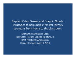 Beyond Video Games and Graphic Novels: Strategies to help males