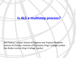 Risk factors and ALS: Nature, nurture age and chance