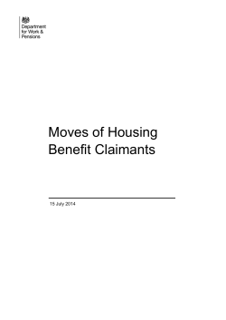 Moves of Housing Benefit Claimants