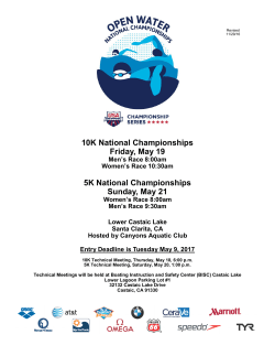 10K National Championships Friday, May 19 5K