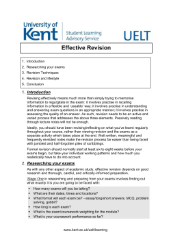 Effective revision [50]