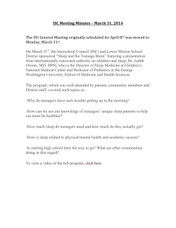 ISC Meeting Minutes &ndash; March 31, 2014 The ISC General Meeting