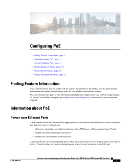 Configuring PoE