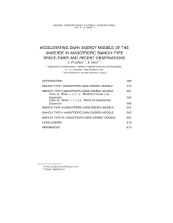 Pradhan A., Saha B. Accelerating Dark Energy Models of the