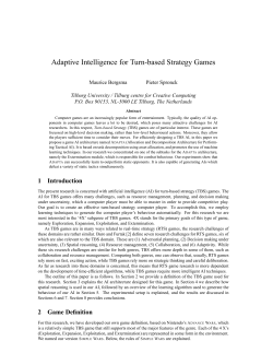 Adaptive Intelligence for Turn-based Strategy Games