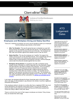 December 2014 Bookkeeping eBRIEF - Customisable