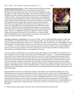 Prom Night in Mississippi.