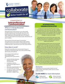 Interprofessional Communication