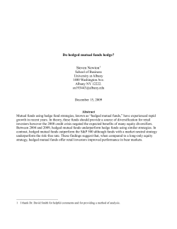 Do hedged mutual funds hedge?