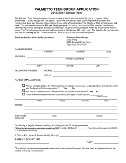 Please click here to our application for 2016