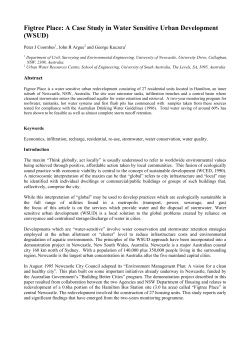 Figtree Place - Urban Water Cycle Solutions