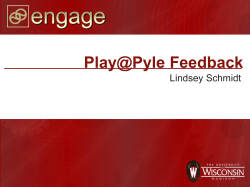Play@Pyle Feedback