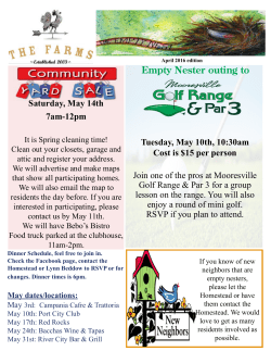 Empty Nester May 2016 - The Homestead at The Farms