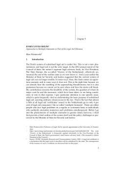 Boek legal aid chapter 5 - University of Amsterdam