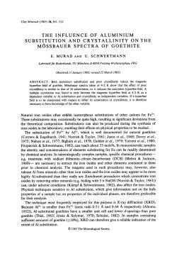 the influence of aluminium substitution and crystallinity on the m()