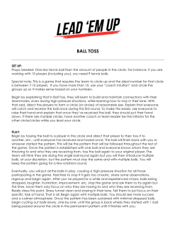 BALL TOSS - Lead Em Up