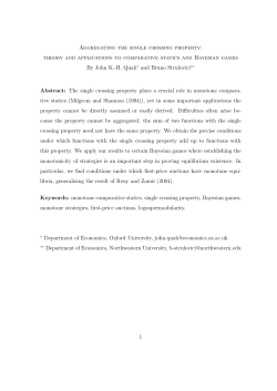 Aggregating the single crossing property: theory and applications to