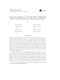 Geometric measures in the dual Brunn&ndash;Minkowski theory and their