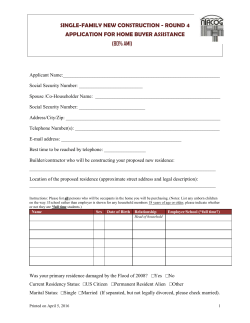 round 4 application for home buyer assistance