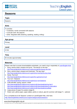 Seasons - TeachingEnglish