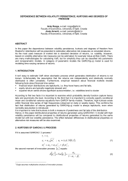 Parametric Forecasting of Value at Risk Using Heavy