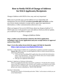 How to Notify USCIS of Change of Address for DACA Applicants