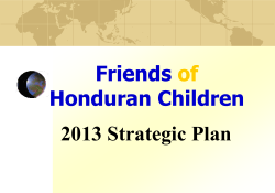 FoHC Strat Plan - Friends Of Honduran Children