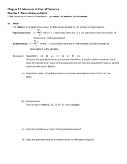 Chapter 3.5 The Five-Number Summary and Boxplots