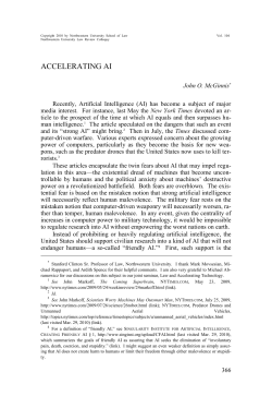 Accelerating AI - Northwestern University School of Law Scholarly
