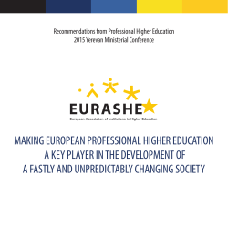 making european professional higher education a key player in the