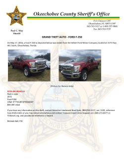 GRAND THEFT AUTO - FORD F-250 On May 17, 2016, a Ford F