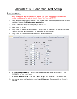 micro KEYER II and Win-Test Setup
