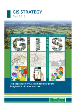 gis strategy - Hambleton District Council