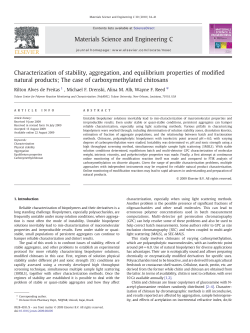 Characterization of stability, aggregation, and equilibrium properties