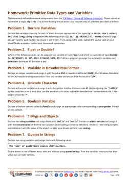 C# Basics - Homework