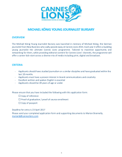 Michael-Koenig-Young-Journalist-Bursary-Application