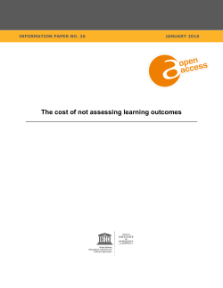 The cost of not assessing learning outcomes