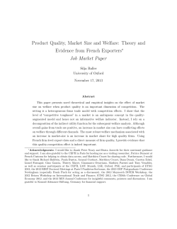 Product Quality, Market Size and Welfare: Theory and Evidence from