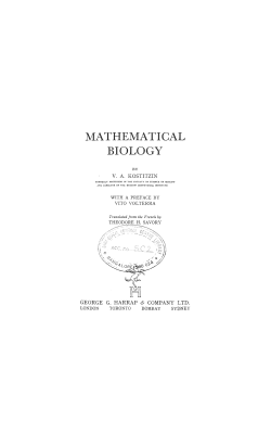 mathematical biology