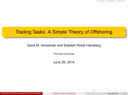 Trading Tasks: A Simple Theory of Offshoring