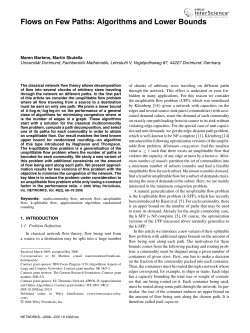 Flows on few paths: Algorithms and lower bounds